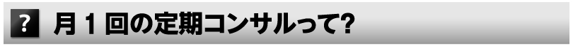 定期コンサルとは